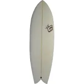 Clayton Retro Fish 5´4´´ Surfboard Blanc 162.6 cm
