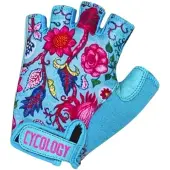 CYCOLOGY Secret Garden Short Gloves Bleu S