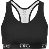 Otso Onyx Black Medium Impact Sports Top Noir M Femme
