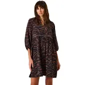 Garcia J50080 3/4 Sleeve Short Dress Marron L Femme