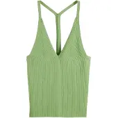 Scotch & Soda U9a00642t Sleeveless T-shirt Vert L Femme