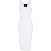 Armani Exchange pour femme. XW000820AF13729U0002 Robe blanche pour femme (M), Casuel, Viscose