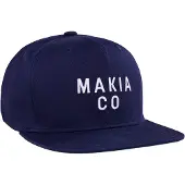 Makia Cascade Snapback Cap Bleu