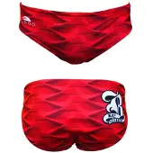 Turbo Red Waves Swimming Brief Rouge XL Homme