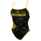 Turbo Australia Kangaroo Signal Swimsuit Noir 5XL Femme