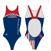 Turbo Usa 2012 Swimsuit Bleu L Femme