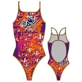 Turbo Multi Triahtlon Swimsuit Orange,Bleu 2XL Femme