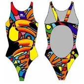 Turbo Tucan Pro Resist Swimsuit Multicolore S Femme
