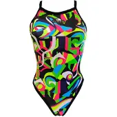 Turbo Geo Abstract Swimsuit Multicolore 3-4 Years Fille