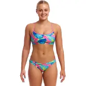 Funkita Hipster Bikini Bottom Bleu AUS 8 Femme