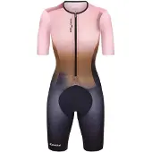 Santini Viper Short Sleeve Trisuit Rose XL Femme