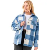 Rip Curl Neon Isles Fleece Long Sleeve Shirt Bleu M Femme