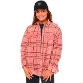 Rip Curl Pacific Rider Polar Long Sleeve Shirt Rose XS Femme