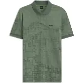 BOSS pour homme. 50548325 Polo Clash PLKT vert (M), Casuel, Polyester, Manche courte