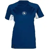 Aqua Lung Lf Short Sleeve Rash Guard Bleu XL Femme
