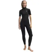 Ecoalf Peahi Yulex1 2.2 Mm Short Sleeve Chest Zip Neoprene Suit Noir M Femme