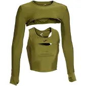Joma Step Sports Top Vert L Femme