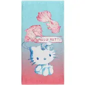 Otso Hello Kitty Wave Microfiber Towel Bleu,Rose