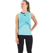 Adidas Heat.rdy Match Sleeveless T-shirt Bleu XL Femme