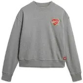 Superdry Workwear Embroiderer Loose Sweatshirt Gris S Femme