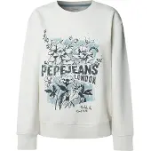 Pepe Jeans pour femme. PL5800023 Sweat Beda blanc cassé (XS), Casuel, Coton