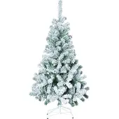 Feeric Sapin de Noël artificiel de 180 cm orné de jolis flocons de neige blancs -