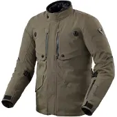 REV'IT! Veste textile imperméable Revit Trench 2 GTX pour moto, olive, 3XL