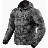 REV'IT! Revit Flare 3 H2O veste textile imperméable pour moto, gris/camouflage, L