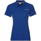 Head Racket Club Tech Short Sleeve Polo Bleu 152 cm Fille