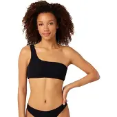 Rip Curl Custom Rib One Strap Bikini Top Noir L Femme