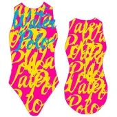 Turbo Script Swimsuit Rose M Femme