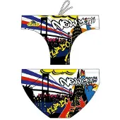 Turbo New York Swimming Brief Multicolore 5XL Homme