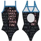 Turbo Train Patron Relax Swimsuit Bleu,Noir M Femme