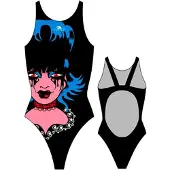 Turbo Gothic Swimsuit Noir S Femme