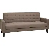 Ebuy24 Elva canapé-lit avec rangement brun.