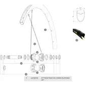 Mavic Cosmic Elite Ust Disc Rim Noir 700 - 28´´ 20H