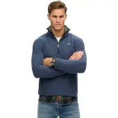 Superdry Homme Polaire Demi-zip Bleu Marine Taille: Xxl