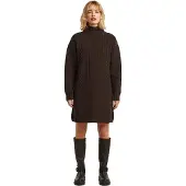 G-Star Cable Loose Long Sleeve Dress Marron L Femme