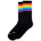 American Socks Chaussettes Rainbow Pride Black