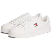 Tommy Hilfiger Baskets basses 'THE GREENWICH NEW ESS' écru / bleu marine / rouge foncé