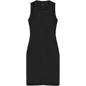 Superdry Chevron Crochet Sleeveless Short Dress Noir 2XS Femme