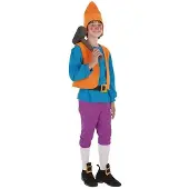 Creaciones Llopis Dwarf Kids Costume Orange 11-13 Years Enfants