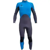 Seland Gros 4/3 Mm Long Sleeve Back Zip Neoprene Suit Bleu L Homme