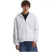 Build Your Brand Fluffy Full Zip Sweatshirt Blanc 4XL Homme