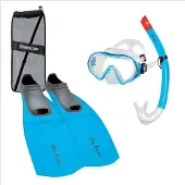 Abysstar Logo Snorkeling Set Bleu EU 41-42
