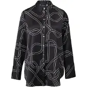 s.Oliver Chemisier noir / blanc