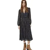 Pepe Jeans Pl952754 Long Sleeve Dress Bleu M Femme