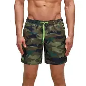 Sundek Camou Swimming Shorts Vert M Homme