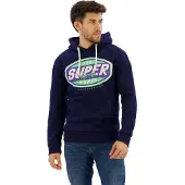 Superdry Gasoline Workwear Graphic Hoodie Bleu S Homme