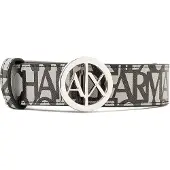 Armani Exchange pour femme. 941153CC75715655 Ceinture à boucle noire (80cm), Casuel, Polyester